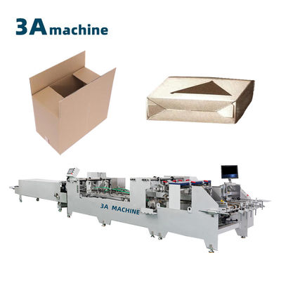 300 m/min Dual-Lock Bottom Semi Automatic Folder Gluer Machine voor gegolfde dozen
