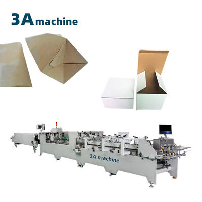 Machines voor het verwerken van papier met dubbel slot, vouwmachine voor het kleven van golvende dozen