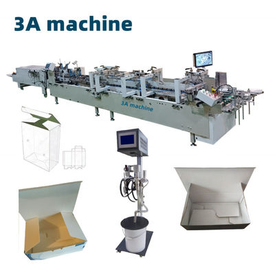 Automatische vouw- en kleefmachine CQT-900 Verbeterd voor het kleven van dubbel karton