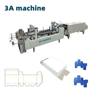 3.5m*1.1m*1.4m Karton/Gorrigeerde rechte lijn doos Automatische folder Gluer Machine