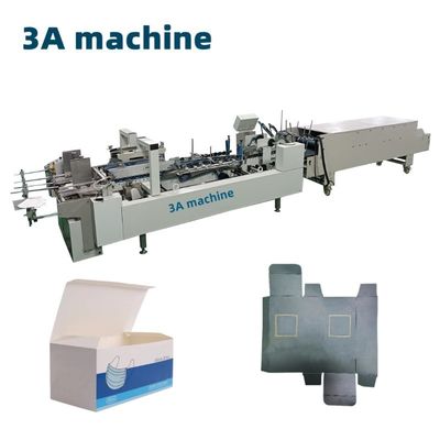 CQT 800 Karton/Gorrigeerde rechtlijnige doos vouw- en lijmmachine met 3A PLC
