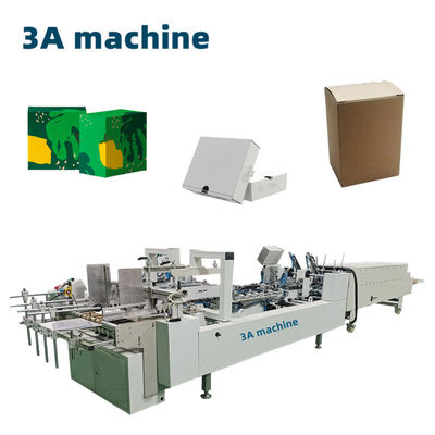 Compact 3.5M*1.1M*1.4M CQT 800 Folder Gluing Machine voor het vouwen en lijmen van karton