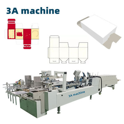Karton/Gorrigeerde rechte lijn doos Automatische twee stukken karton folder Gluer Machine