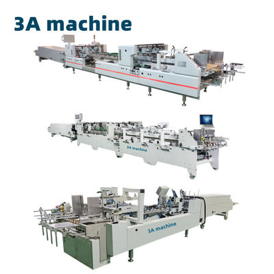 Professionele pneumatische vouwlijmmachine voor 4/6 hoekbox aangedreven type pneumatisch