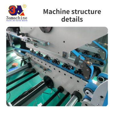3a Automatische Mini Box Folder Gluer Machine voor Garment Shop Stick Single Side Folding