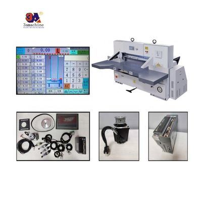 Universale programma-gecontroleerde hydraulische guillotinepapierknipper met een resolutie van 0,01 mm
