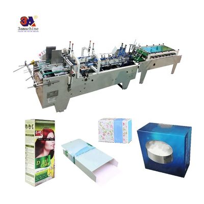Video-uitgaande inspectie Mini Box Folder Gluer Machine voor kleine doos vouwen
