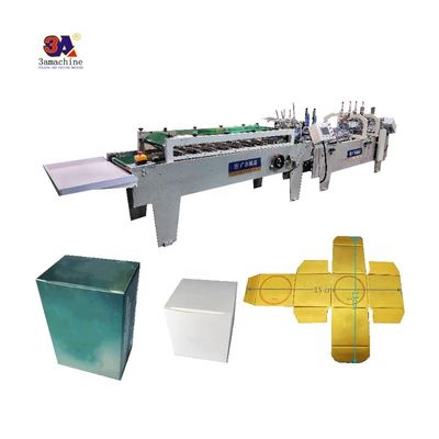 Video-uitgaande inspectie Mini Box Folder Gluer Machine voor kleine doos vouwen