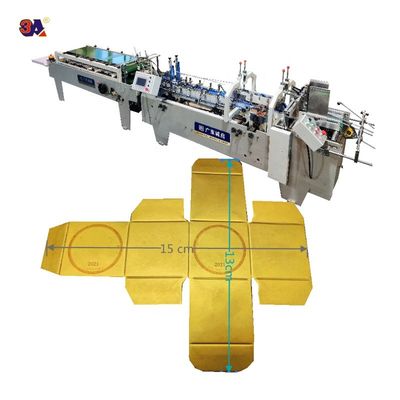 Video-uitgaande inspectie Mini Box Folder Gluer Machine voor kleine doos vouwen