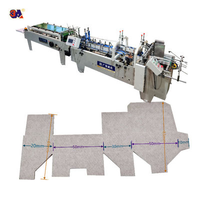 Video-uitgaande inspectie Mini Box Folder Gluer Machine voor kleine doos vouwen