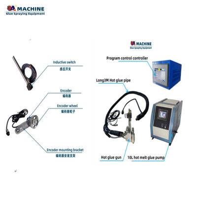 10L-pomp 3A10L-4 Hot Melt Adhesive Dispensing System voor 95kg lijmmachine en 4 kanonnen