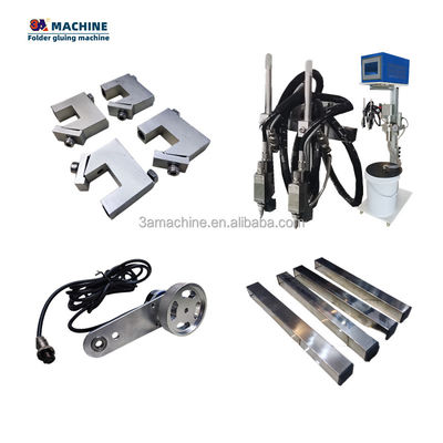 Versatile 2-6 Guns Gluing Machines Folder Gluer met Nespresso Cold Glue Roll System