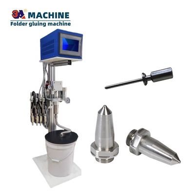 Versatile 2-6 Guns Gluing Machines Folder Gluer met Nespresso Cold Glue Roll System
