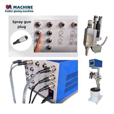 Versatile 2-6 Guns Gluing Machines Folder Gluer met Nespresso Cold Glue Roll System
