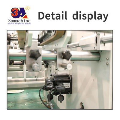 Gluermachine voor folderen met 750 mm maximale uitgebreide doos en 0-250 m/min capaciteit