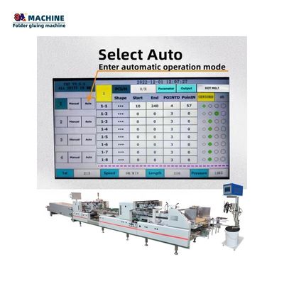 90 kg Gewicht 3ACQ6 Semi-automatische folder Gluer voor 6 kanalen en 6 geweren door 3ACQ6