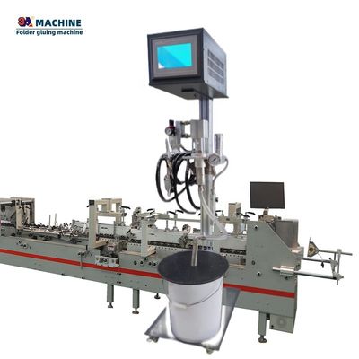 6 Channel 4 Cold Glue Guns Parfume Box Making Machine met optionele configuraties