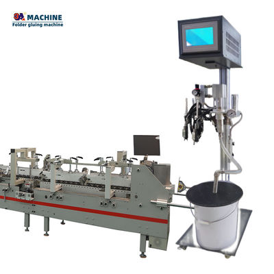 6 Channel 4 Cold Glue Guns Parfume Box Making Machine met optionele configuraties