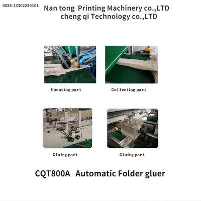 CQT/800A Automatische folder Gluer Box Maker Machine 1600 KG Automatische Grade Automatische