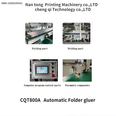 CQT/800A Automatische folder Gluer Box Maker Machine 1600 KG Automatische Grade Automatische