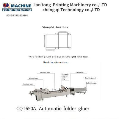 CQT650A nauwkeurigheid Video-inspectie folder Gluer onderdelen voor plakpapier lijm machine