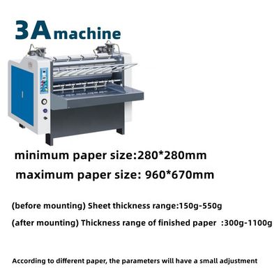 Laminatie CQT/1000 Halfautomatische kartonnen bladfluit laminator 150g 150g 500g 500g