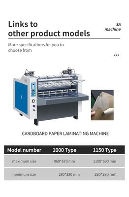 2.2kw CQT 1000 Automatische lamineermachine voor koud lamineeren en gelamineerd karton