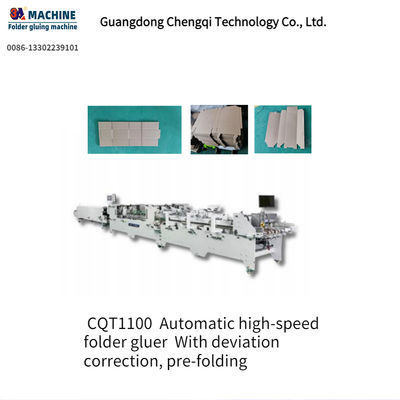 Speed Folder Gluer met afwijkingcorrectie en pre-vouw kerncomponenten Pomp Qualit