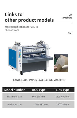 380V CQT 1000 Automatische platbed kartonnen fluit laminator voor 150g 150g 500g 500g