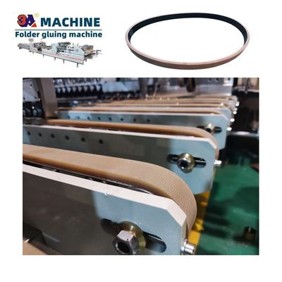 Kleine doos folder Gluer Feeder Gordel voor automatische doos vouw Gluing Machine