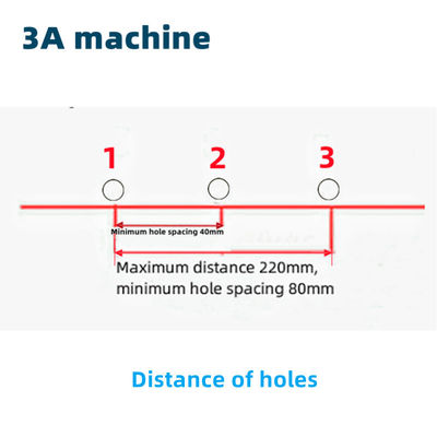 Verstelbare afstand 220 mm TWOEND X110 MIDDLE Desktop Double Head Drilling Machine NT-310T
