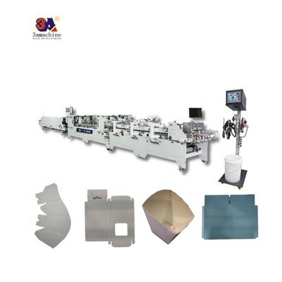 Karton vouwlijm Semi-automatische folderlijmmachine voor doos plakmachine 380V3P