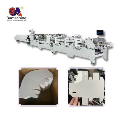 Karton vouwlijm Semi-automatische folderlijmmachine voor doos plakmachine 380V3P