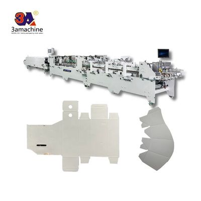 Karton vouwlijm Semi-automatische folderlijmmachine voor doos plakmachine 380V3P