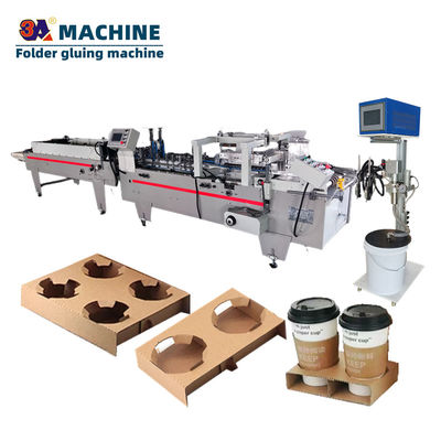 Koffiekoppelsleeve folder Gluer Machine Geschikt voor klein karton of gegolfd papier 1.5