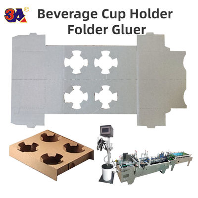 Koffiekoppelsleeve folder Gluer Machine Geschikt voor klein karton of gegolfd papier 1.5