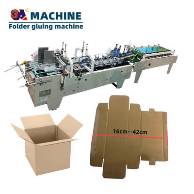 Automatische mini-golfdoosmap Gluer papiervormende machine vouwmachine