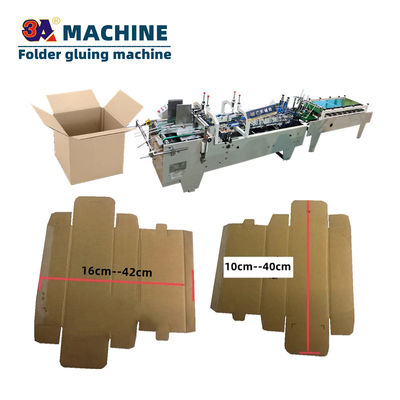 Automatische mini-golfdoosmap Gluer papiervormende machine vouwmachine