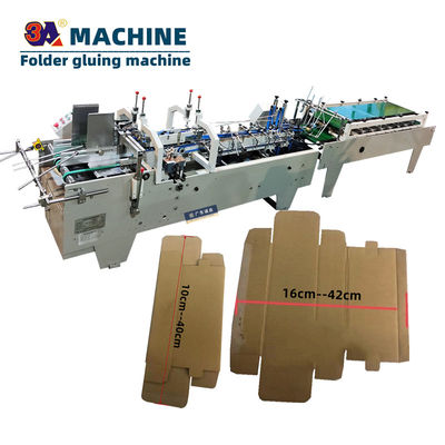 Automatische mini-golfdoosmap Gluer papiervormende machine vouwmachine