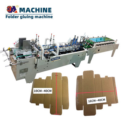 Automatische mini-golfdoosmap Gluer papiervormende machine vouwmachine