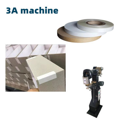 Mini-automatische lijmmachine van 200 kg voor het plakken van stevige hoekbanden voor papieren dozen