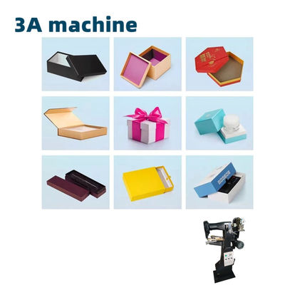 CQT-TJ handmatige stevige papier doos hoek tape plakmachine Bottom Hook Folder Gluer