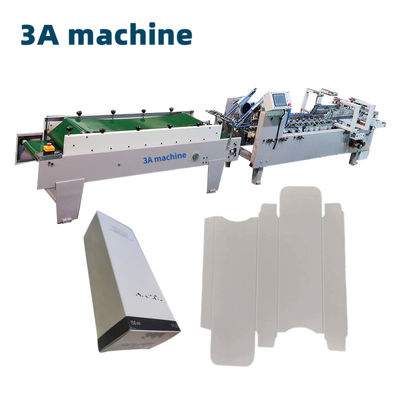 3A PLC Auto Lock Bottom Folder Glueed Machine voor de productie van presentatie folders