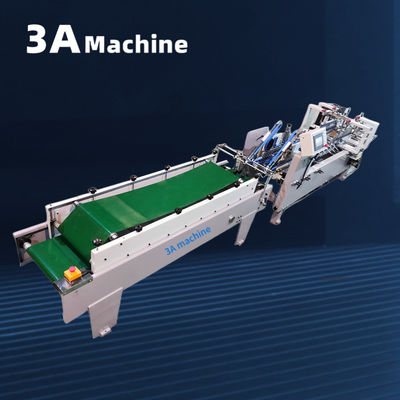 3A PLC Auto Lock Bottom Folder Glueed Machine voor de productie van presentatie folders
