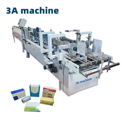 High Speed Paper Folder and Gluer Machine 3ACQ 580D met 5,5 kW automatische lijmmachine