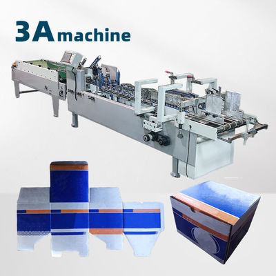 6*1*1.35M Semi-automatische folder glueermachine voor kartonnen doos folder gluing 130mm-500mm