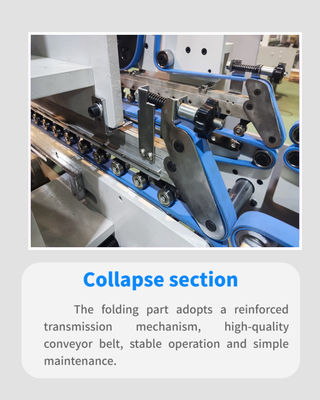 PLC-besturing Automatische doos vouw- en lijmmachine 380V Zh700d