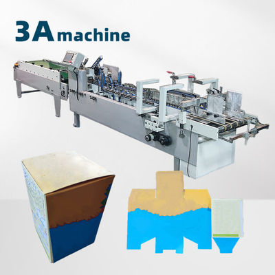 6 Hoek doos folder Gluer Machine voor semi-automatische sigaretten doos productie fabriek