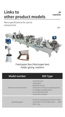 Automatische kwaliteit Automatische 3ACQ 580E doos plakmachine voor papier lijmmachine