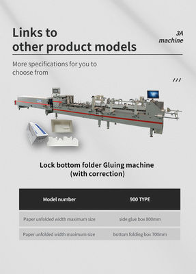 Automatische kwaliteit Automatische 3ACQ 580E doos plakmachine voor papier lijmmachine